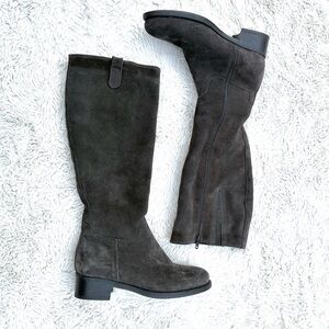 La Canadienne NWOT Love Gray Suede Tall Waterproof Boots Sz 6
